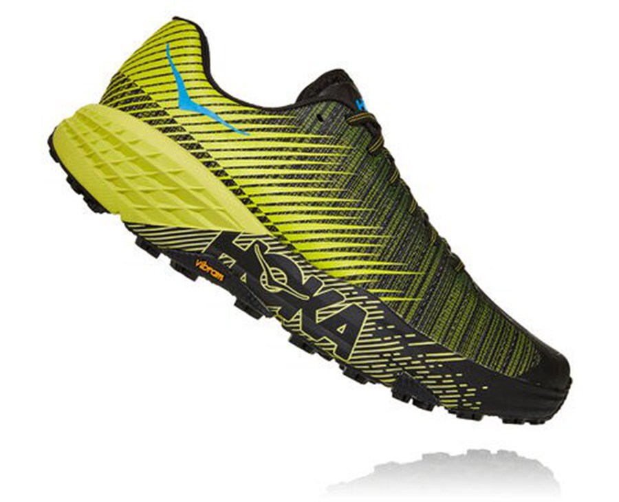 Tenis Hoka One One Trail Mujer Negros/Verdes - Evo Speedgoat - HUSD27416